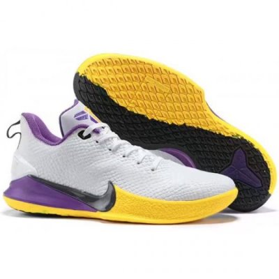 Nike Kobe Mamba Focus Beyaz / Mor / Siyah / Sarı Basketbol Ayakkabısı Türkiye - O2R2UNSJ